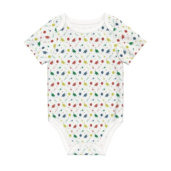 Rocae Happy Graduation for Baby Climbing Clothes Soft Baby Romper for Active Infants Comfortable and Breathable Crawling Jumpsuit Unisex Baby Outfit 6 Months