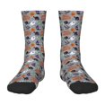 thumbnail image 1 of Rocae Happy Halloween for Girls Boys Crew Socks,Children's Socks, Kids Socks, Toddler Socks: Daily Wear with Kids School Uniform, 1 of 5