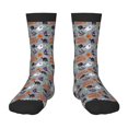 thumbnail image 1 of Rocae Happy Halloween for Girls Boys Crew Socks,Children's Socks, Kids Socks, Toddler Socks: Daily Wear with Kids School Uniform, 1 of 5