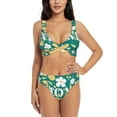 thumbnail image 1 of Rocae Happy Mother's Day1 for Bikini Set for Women Two Piece Sexy High Swimsuits Split Crossover Bikini Medium, 1 of 9
