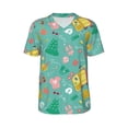 thumbnail image 1 of Rocae Happy Summer for Breathable Men's Baseball T-Shirt Fashionable Casual Baseball Jersey, Moisture-wicking Sportswear 3X-Large, 1 of 9