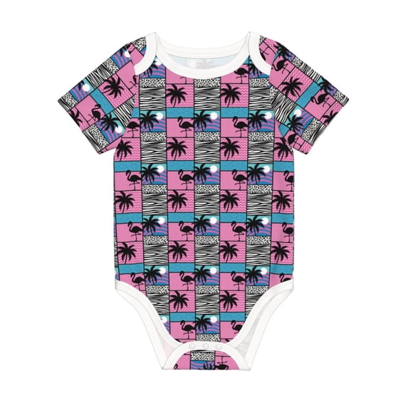 Rocae Hawaii Palms for Baby Climbing Clothes Soft Baby Romper for Active Infants Comfortable and Breathable Crawling Jumpsuit Unisex Baby Outfit 6 Months
