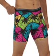 thumbnail image 1 of Rocae Hawaii Palms for Stretch Moisture-Wicking Underwear,Men's Underwear Boxer Briefs Medium, 1 of 1