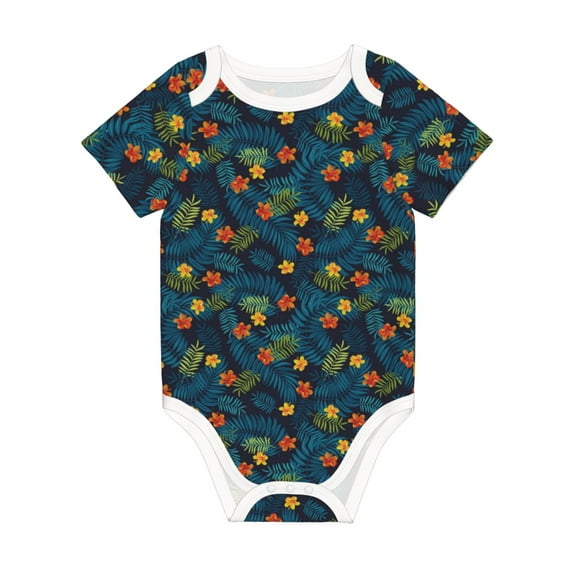 Rocae Hawaiian Style for Baby Climbing Clothes Soft Baby Romper for Active Infants Comfortable and Breathable Crawling Jumpsuit Unisex Baby Outfit 9M