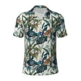 thumbnail image 1 of Rocae Hawaiian Style for Men's Short Sleeve Polo Shirt, Quick Drying Performance Moisture Wicking Sports Men's Golf Shirt X-Large, 1 of 9