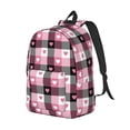 thumbnail image 1 of Rocae Heart Plaid for Durable Canvas Backpack Leisure Large Bag Travel Rucksack Multi-function Backpack Small, 1 of 8