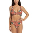 thumbnail image 1 of Rocae Hedgehog Mushroom for Bikini Set for Women Two Piece Sexy High Swimsuits Split Crossover Bikini X-Large, 1 of 9