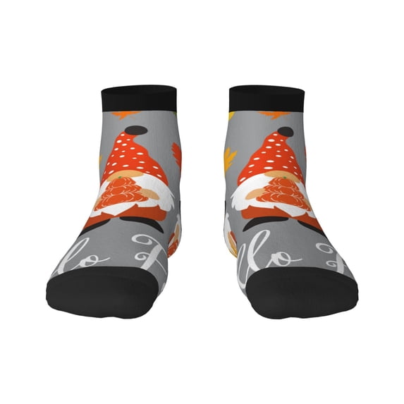 Rocae Hello Fall Gnomes for Premium Adult Socks,Comfortable, Breathable, and Durable Socks, Perfect for Everyday Wear