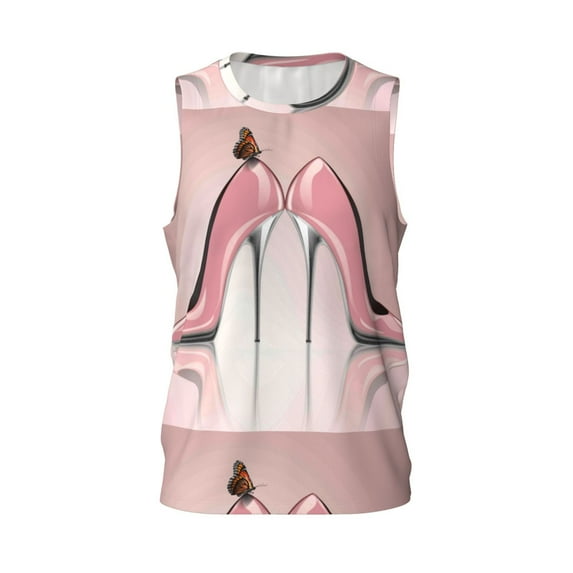 Rocae High Heel Shoes Butterfly for Men's Basketball Jersey Lightweight and Breathable Athletic Tank Top,Quick-Drying Sports Jersey 3X-Large