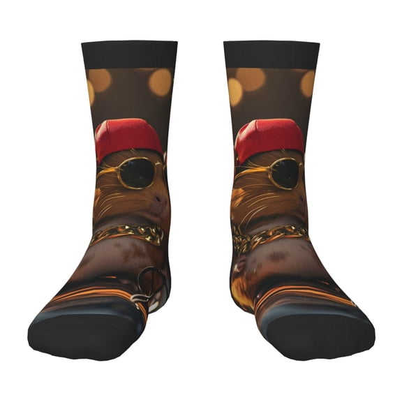 Rocae Hip-Hop Guinea Pig. for Girls Boys Crew Socks,Children's Socks, Kids Socks, Toddler Socks: Daily Wear with Kids School Uniform
