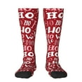 thumbnail image 1 of Rocae Ho Pattern Funny Christmas for Novelty Casual compression Socks For Women Men Contrast Color Stockings, 1 of 6