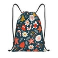 thumbnail image 1 of Rocae Holiday Christmas Cookies for Gym Bag Drawstring Bags Gym Backpack for Gym, Travel, Sports, Swimming, Beach-Small, 1 of 6