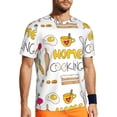 thumbnail image 1 of Rocae Home Cooking for Men's Mesh Quick-Dry Short Sleeve Workout T-Shirt,Mens Crew Neck Tee Lightweight Soft Classic T Shirts XX-Large, 1 of 9