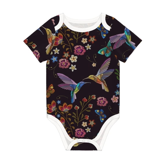 Rocae Humming Bird for Baby Climbing Clothes Soft Baby Romper for Active Infants Comfortable and Breathable Crawling Jumpsuit Unisex Baby Outfit