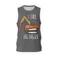 thumbnail image 1 of Rocae I Like Big Digger for Men's Basketball Jersey Lightweight and Breathable Athletic Tank Top,Quick-Drying Sports Jersey Small, 1 of 9