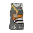 thumbnail image 1 of Rocae I Like Big Digger for Men's Workout Tank Top Men's Running Tank Top Dry Fit Athletic Workout Tank Tops3X-Large, 1 of 9