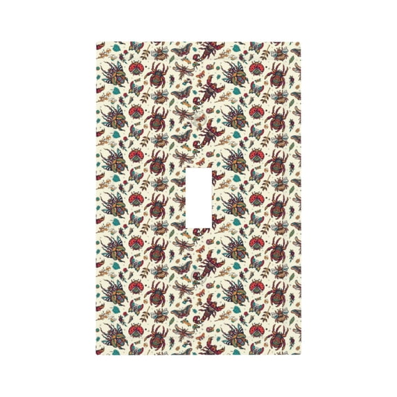 Rocae Insects A for Decorator Light Switch or Receptacle Outlet Wall Plate,Polycarbonate Thermoplastic-Style T