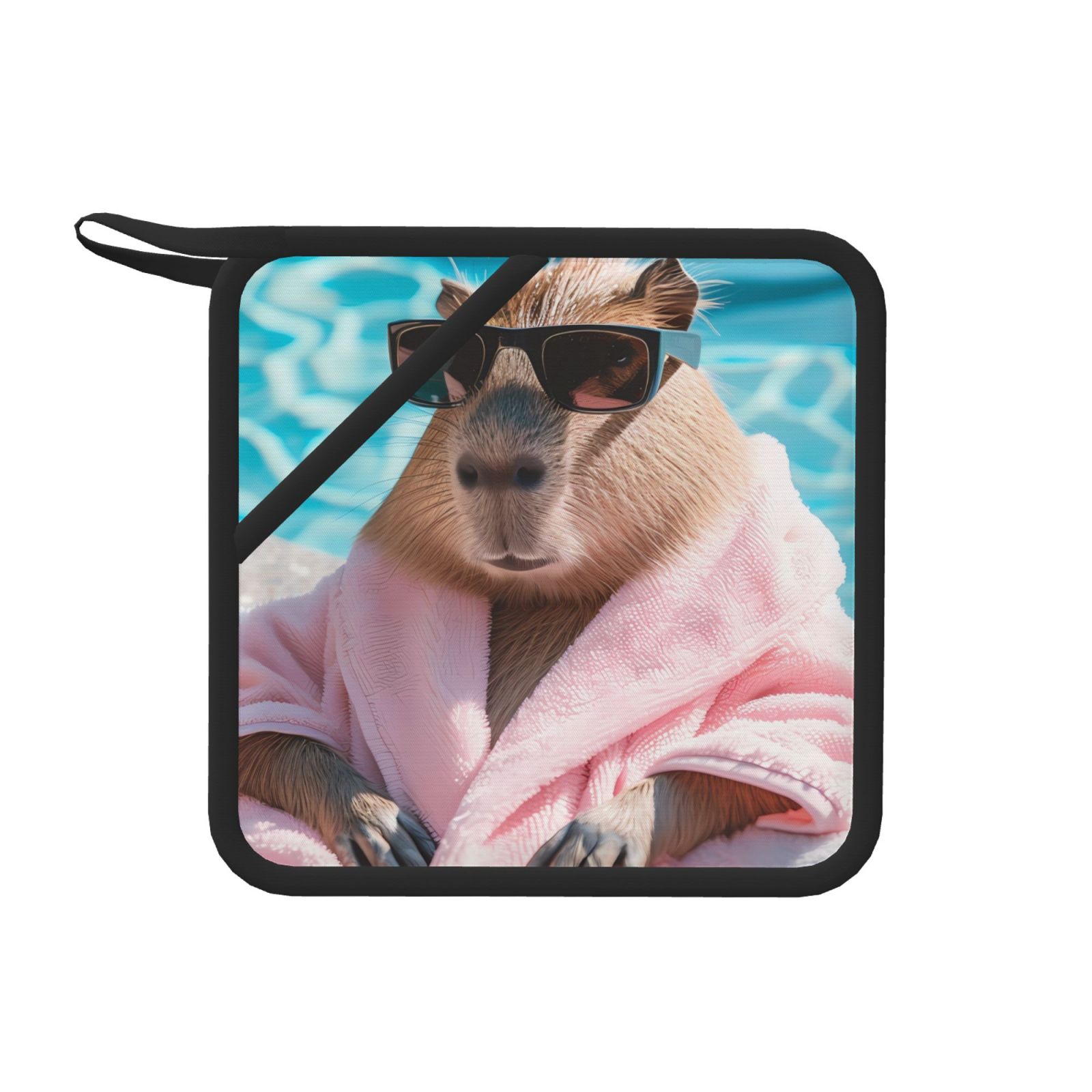 Rocae Island Vacation Guinea Pig for Square Silicone Antiscalding Mat