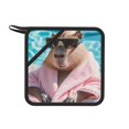 Rocae Island Vacation Guinea Pig for Square Silicone Antiscalding Mat
