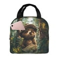 thumbnail image 1 of Rocae Jungle Hat Bear for Insulated Lunch Bag for Women Men,Large Lunch Box for Work School Picnic Hiking Daytrip, 1 of 5