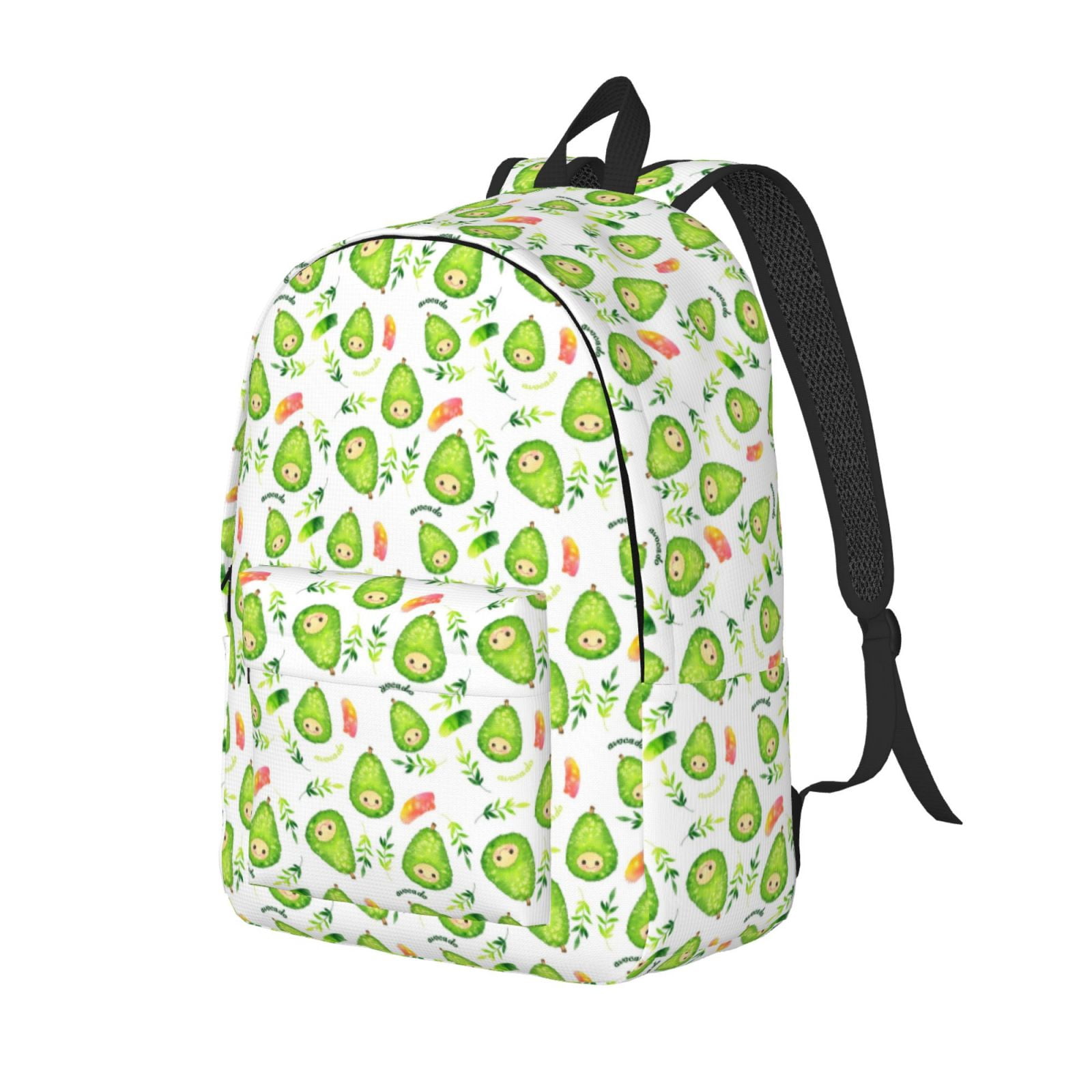 Rocae Kawaii Avocado for Canvas College Laptop Backpack for Men Women ...
