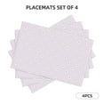 thumbnail image 1 of Rocae Kawaii Cat Paw Printed Heat Resistant Place Mats,Classic Hemstitch Cloth Fabric Placemats Imitation Linen Place Mat Table Mats 18x12 inch, 1 of 9