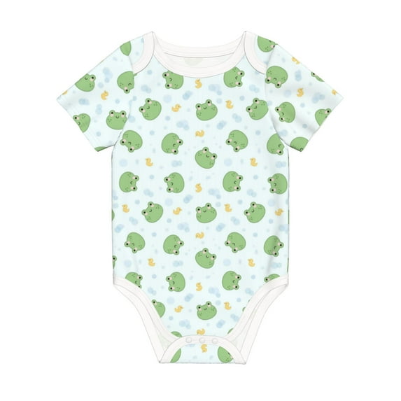 Rocae Kawaii Frogs for Baby Climbing Clothes Soft Baby Romper for Active Infants Comfortable and Breathable Crawling Jumpsuit Unisex Baby Outfit 6 Months
