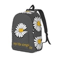 thumbnail image 1 of Rocae Keep Life Simple Daisy Flower for Durable Canvas Backpack Leisure Large Bag Travel Rucksack Multi-function Backpack Small, 1 of 8