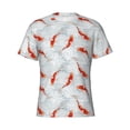thumbnail image 1 of Rocae Koi Fish Corals,Spring Summer for Men's Moisture-Wicking Crew Tee - T-Shirt for Sports, Outdoor Activities, and Casual WearX-Large, 1 of 9