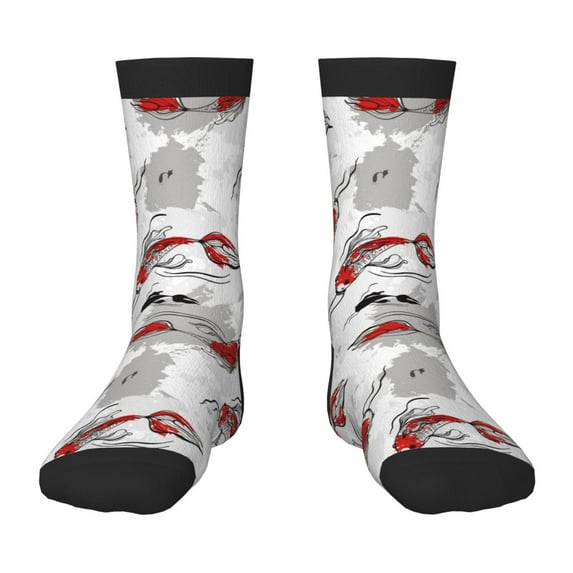 Rocae Koi Fish for Girls Boys Crew Socks,Children's Socks, Kids Socks, Toddler Socks: Daily Wear with Kids School Uniform