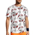 thumbnail image 1 of Rocae Koi Fish for Men's Mesh Quick-Dry Short Sleeve Workout T-Shirt,Mens Crew Neck Tee Lightweight Soft Classic T Shirts 5X-Large, 1 of 9