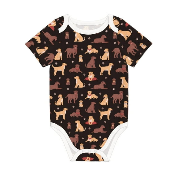 Rocae Labrador Retriever Dog for Baby Climbing Clothes Soft Baby Romper for Active Infants Comfortable and Breathable Crawling Jumpsuit Unisex Baby Outfit 3 Months