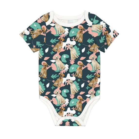 Rocae Labrador Retriever Dog for Baby Climbing Clothes Soft Baby Romper for Active Infants Comfortable and Breathable Crawling Jumpsuit Unisex Baby Outfit 6 Months