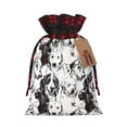 thumbnail image 1 of Rocae Labrador Retriever Dog Print Christmas Drawstring Linen Gift Bag with Drawstrings Treat Bag Goody Present Bags for Christmas Party Favor, 1 of 8