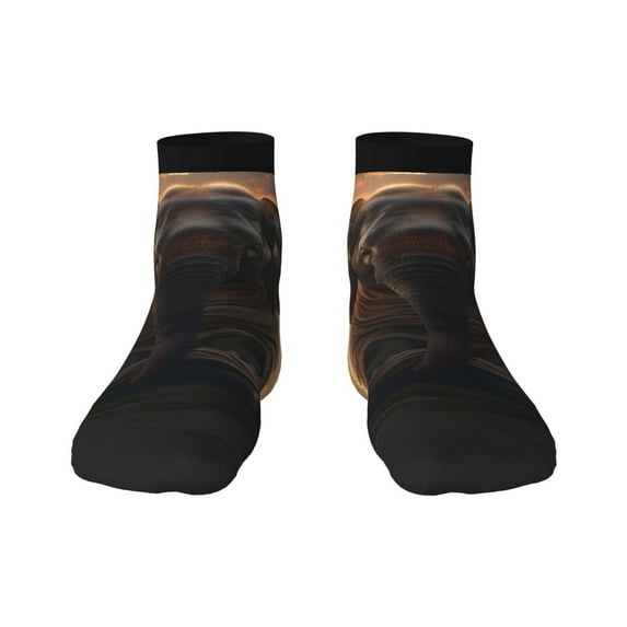 Rocae Lake Meditating Elephant for Premium Adult Socks,Comfortable, Breathable, and Durable Socks, Perfect for Everyday Wear