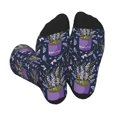 Rocae Lavender Flowers for Adult Socks Casual Athletic Stretchy Loose