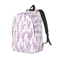thumbnail image 1 of Rocae Lavender Flowers for Durable Canvas Backpack Leisure Large Bag Travel Rucksack Multi-function Backpack Small, 1 of 1