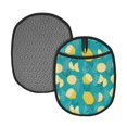 thumbnail image 1 of Rocae Lemon Blue for Silicone Pot Holders, Oven Mitts Heat Resistant Hot Pads with Pockets,Non-Slip Bbq Baking Smoking Potholders ,7.5"x9.4", 1 of 7