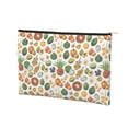 thumbnail image 1 of Rocae Lemon Fruits Vegetables for Cosmetic Bags for Women Paper Reusable Cosmetic Bag Travel Toiletry Organizer Capacity Multipurpose Zipper Pouch, 1 of 8