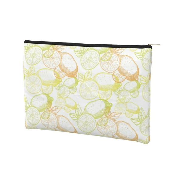 Rocae Lemon Potatoes for Cosmetic Bags for Women Paper Reusable Cosmetic Bag Travel Toiletry Organizer Capacity Multipurpose Zipper Pouch