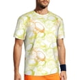 thumbnail image 1 of Rocae Lemon Potatoes for Men's Mesh Quick-Dry Short Sleeve Workout T-Shirt,Mens Crew Neck Tee Lightweight Soft Classic T Shirts Large, 1 of 9