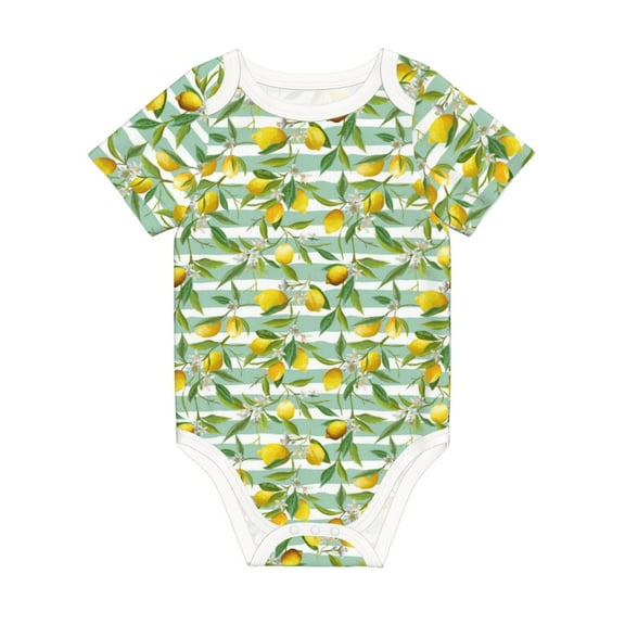 Rocae Lemon for Baby Climbing Clothes Soft Baby Romper for Active Infants Comfortable and Breathable Crawling Jumpsuit Unisex Baby Outfit 6 Months