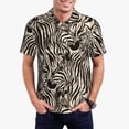 thumbnail image 1 of Rocae Leopard And Zebra1 for Men's Short Sleeve Polo Shirt, Quick Drying Performance Moisture Wicking Sports Men's Golf Shirt-4X-Large, 1 of 6