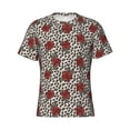 thumbnail image 1 of Rocae Leopard Print Rose for Men's Moisture-Wicking Crew Tee - T-Shirt for Sports, Outdoor Activities, and Casual Wear3X-Large, 1 of 9