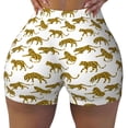 thumbnail image 1 of Rocae Leopard Print for Women's Quick-Dry Running Shorts,Ladies Active Athletic Apparel Yoga Workout Gym Running Volleyball Spandex Shorts Small, 1 of 9