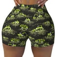 thumbnail image 1 of Rocae Light Green Excavator for Women's Quick-Dry Running Shorts,Ladies Active Athletic Apparel Yoga Workout Gym Running Volleyball Spandex Shorts X-Large, 1 of 9