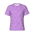 thumbnail image 1 of Rocae Lilac Glittering for Men's Moisture-Wicking Crew Tee - T-Shirt for Sports, Outdoor Activities, and Casual WearLarge, 1 of 9