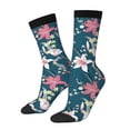 thumbnail image 1 of Rocae Lilies Flowers for Adult Socks Casual Athletic Stretchy Loose Socks for Women Men Non-Slip Middle Tube Socks, 1 of 6