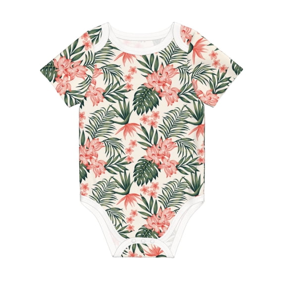Rocae Lilies Flowers for Baby Climbing Clothes Soft Baby Romper for Active Infants Comfortable and Breathable Crawling Jumpsuit Unisex Baby Outfit