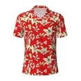 thumbnail image 1 of Rocae Lilies Flowers for Men's Short Sleeve Polo Shirt, Quick Drying Performance Moisture Wicking Sports Men's Golf Shirt Large, 1 of 9